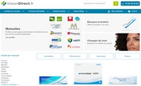 French Contact Lens Website: VisionDirect.fr